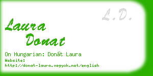 laura donat business card